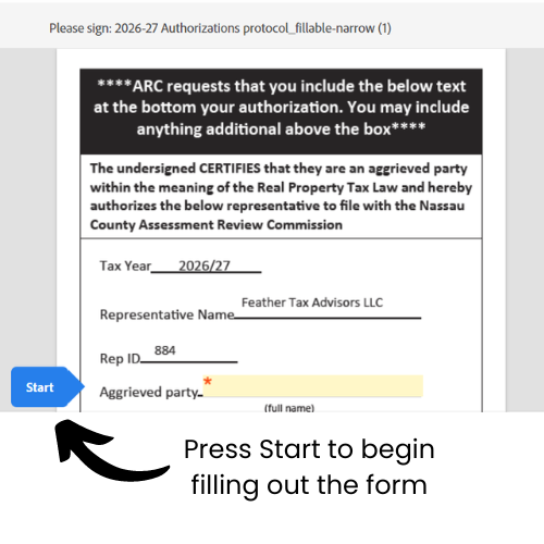 Online digital form instructions